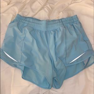 blue lululemon hotty hot shorts!